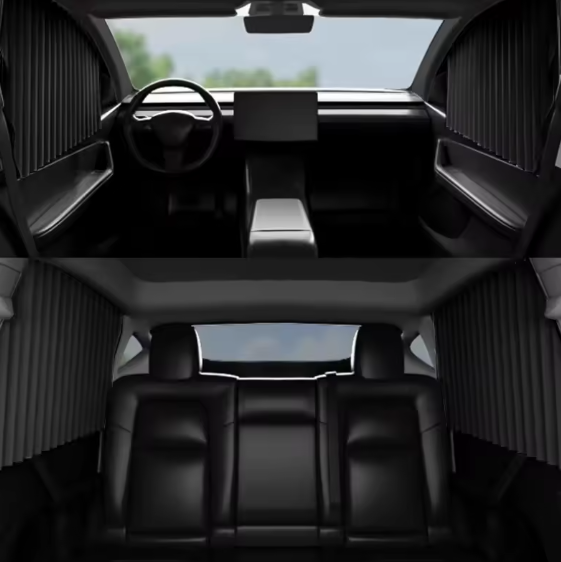 Rideaux de voiture intégrés