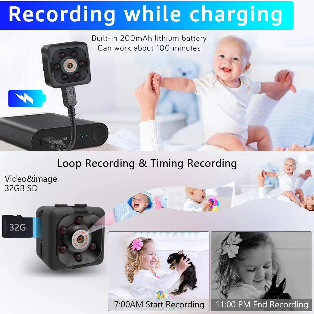 Mini caméra SQ11 HD 1080P