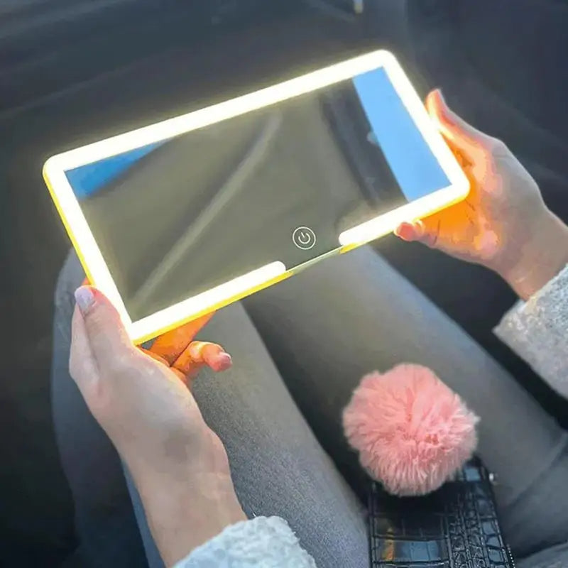 miroir led maquillage de voiture